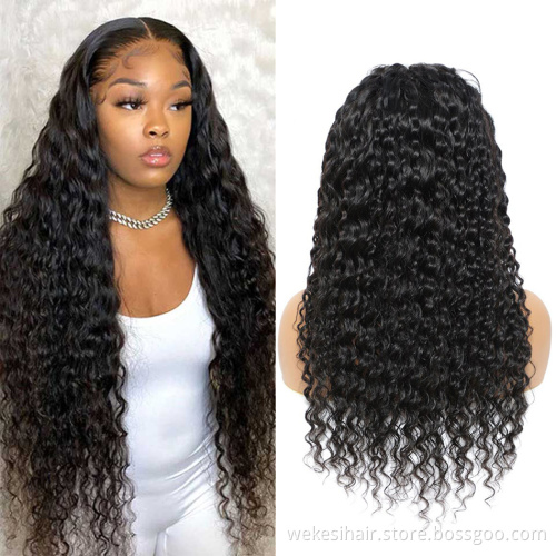 Mongolian Kinky Curly Human Hair Wigs 150% Density 13x4 13x6 Front Lace Raw Natural Color With Baby Hair Pre Plucked Wigs